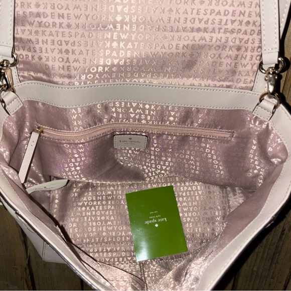 Katie Spade Gray Saffiano Leather Satchel - Picture 7 of 7